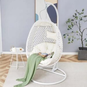 Indoor/Outdoor Egg Chair with Aluminum Frame